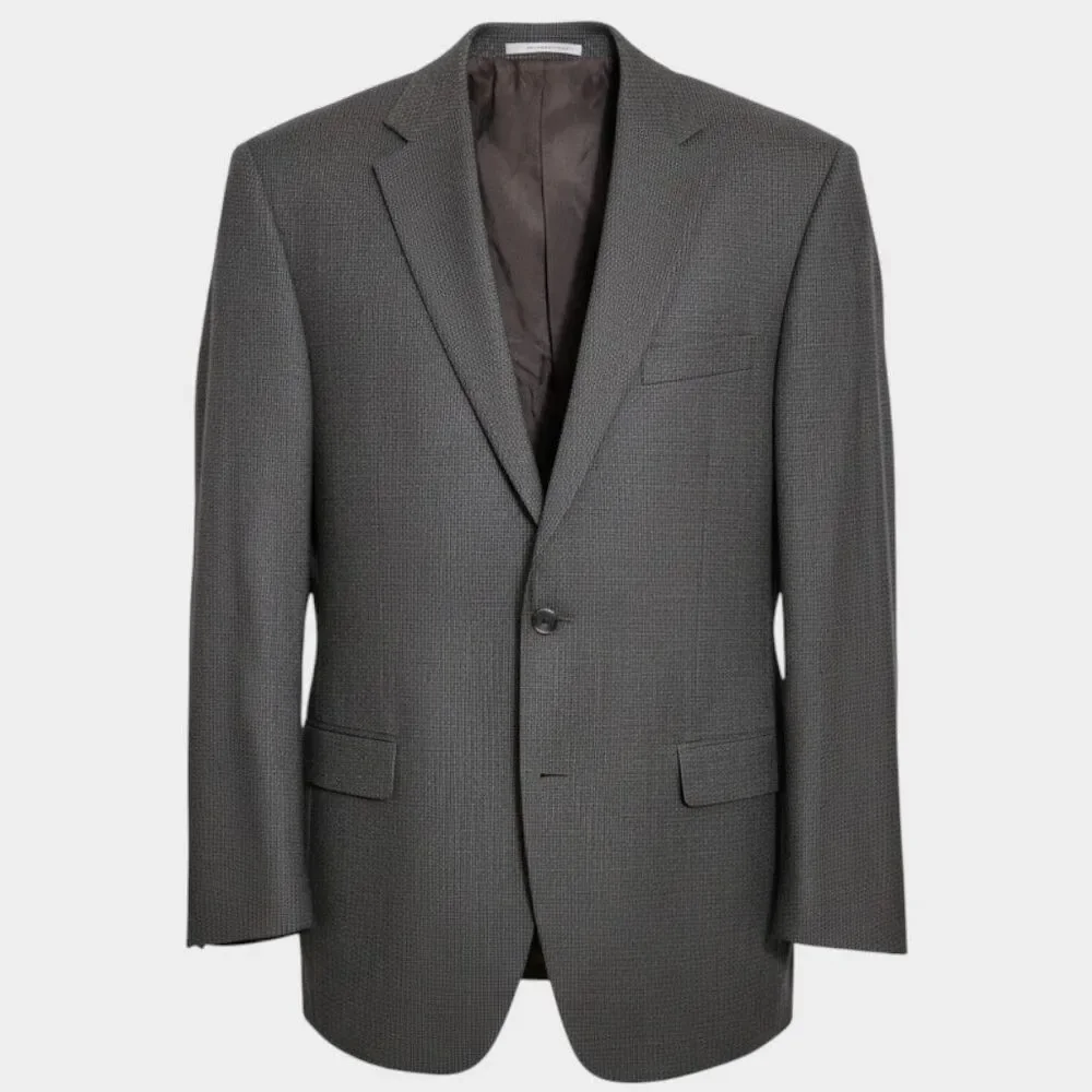 RALPH LAUREN Mens Blazer Sport Coat Two Button Suit Jacket 44L Brown Wool 1-Vent